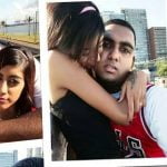 Grieving fiance Macaelin Padayachee and the murdered Denisha Govender.
