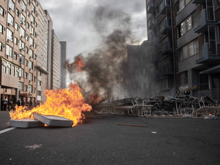 Mattresses set alight in Durban CBD