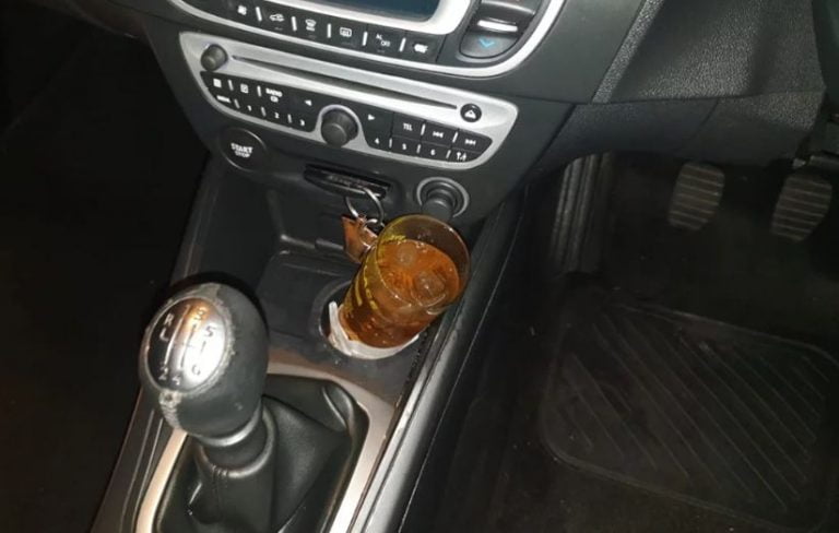 Drunk driver nabbed after near crash with officers