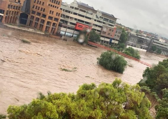 flooded tshwane street