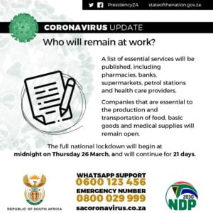 sa lockdown rules